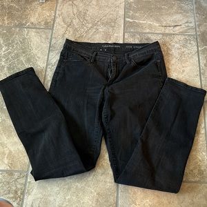 Calvin Klein Ultimate Skinny Stretch lightweight Jeans Black Size 12
